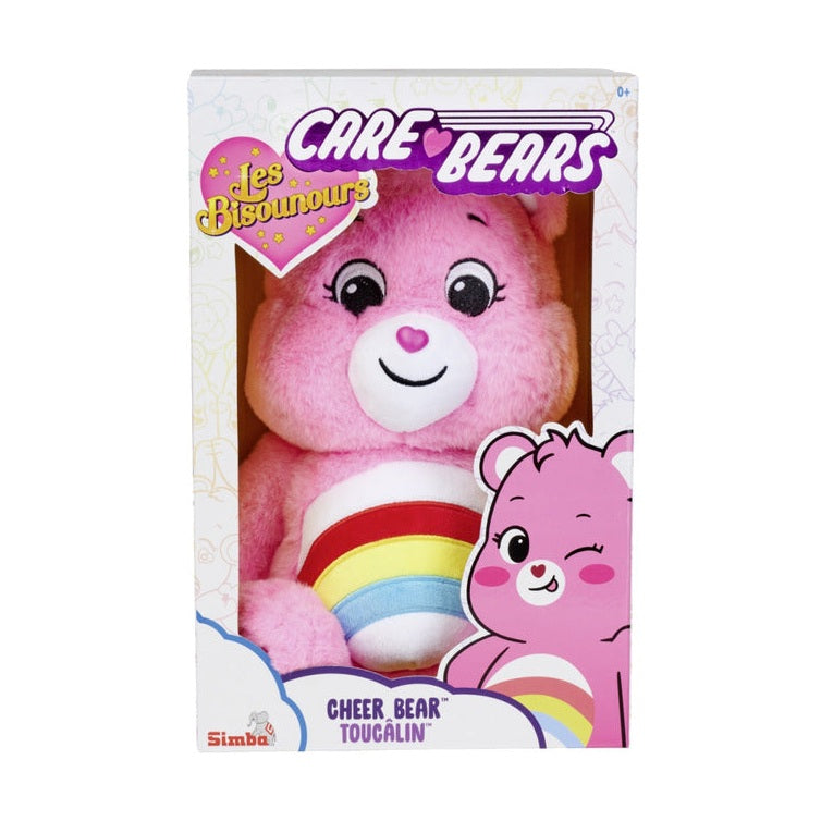 Simba 6305878000 - Glücksbärchi Hurrabärchi 35cm Care Bears Plüschfigur Rosa by Simba