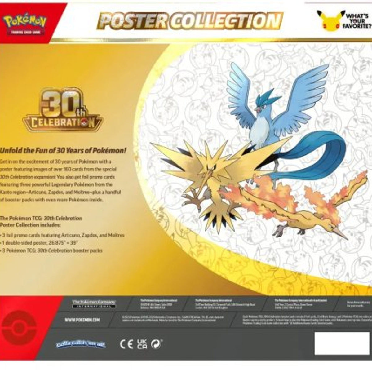 Pokémon TCG 30th Celebration Poster Collection by Pokémon