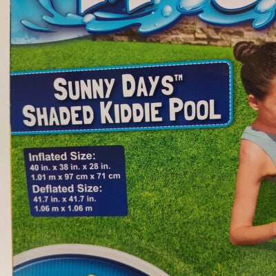 Bestway Sunny Days Shaded Kiddie Pool 1.01m x 97cm x 71cm by Bestway