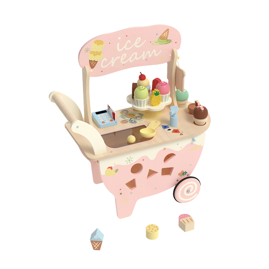 WOODEN ICE CREAM CART