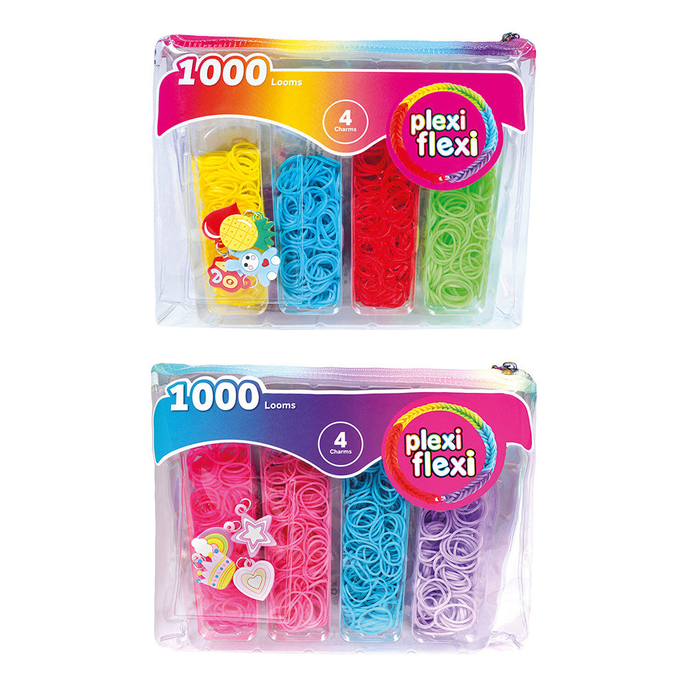 Plexi-Flexi Bag With 1000 Looms & 4 Charms by AS Art