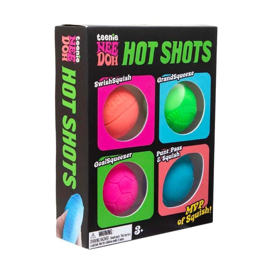 NeeDoh Hot Shot Teenie Needoh 4 Pack by Schylling