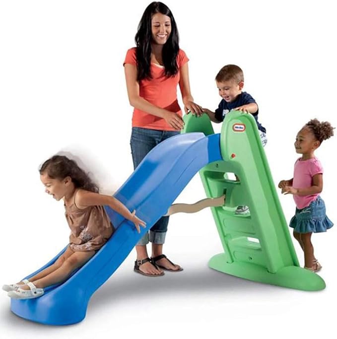 Little Tikes - Large Easy-Store Slide, Blue and Green