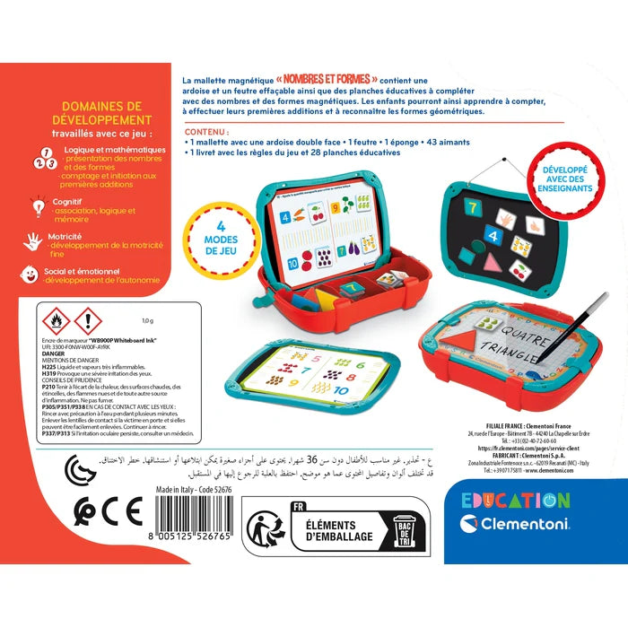 Mallette magnétique - Nombres et formes