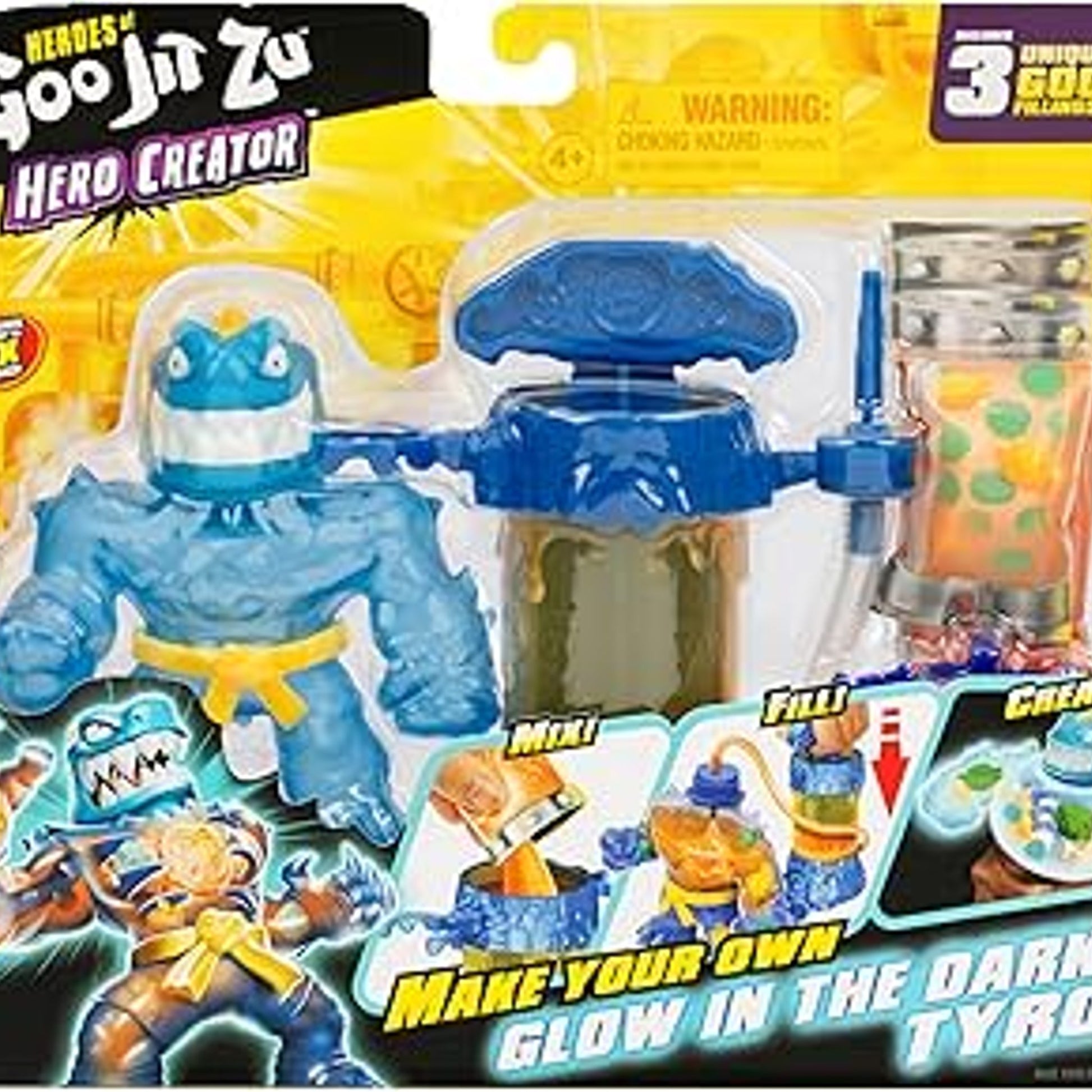 Heroes Of Goo Jit Zu Hero Creator Glow-in-the-Dark Tyro by Heroes Of Goo Jit Zu