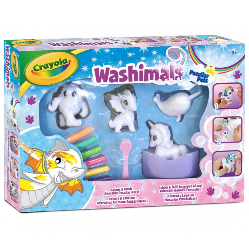 Crayola Washimals Peculiar Pets Colour and Wash Playset by Crayola