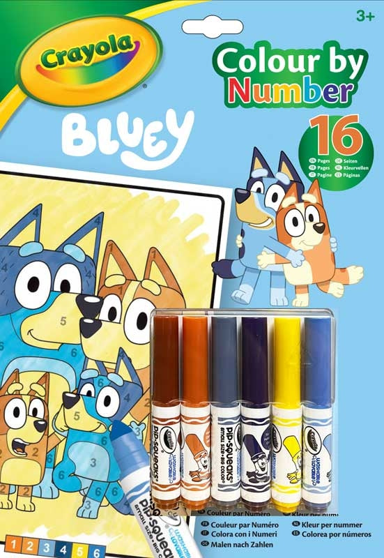 Crayola Colour by Numbers Bluey by Crayola