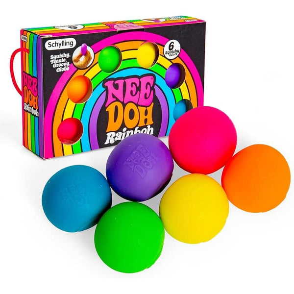 Schylling Teenie Nee Doh Rainbow Squishy Toy 18cm by Schylling