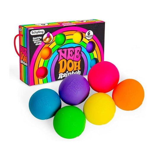Schylling Teenie Nee Doh Rainbow Squishy Toy 18cm by Schylling