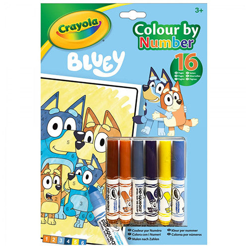 Crayola Colour by Numbers Bluey by Crayola