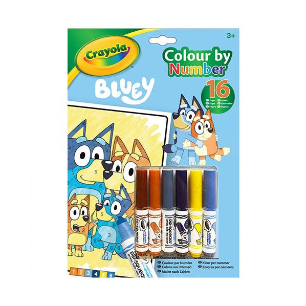 Crayola Colour by Numbers Bluey
