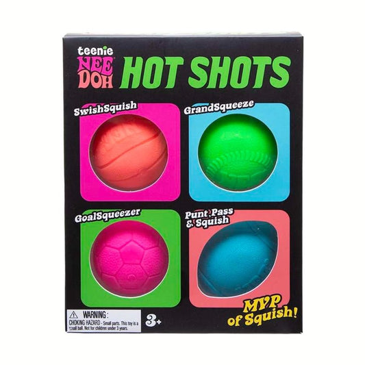 NeeDoh Hot Shot Teenie Needoh 4 Pack by Schylling