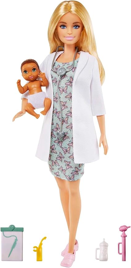 Barbie Baby Doctor Playset with Blonde Barbie Doll