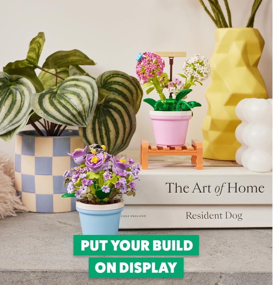 MAX Premium Garden Pot Plants Building Bricks Collection