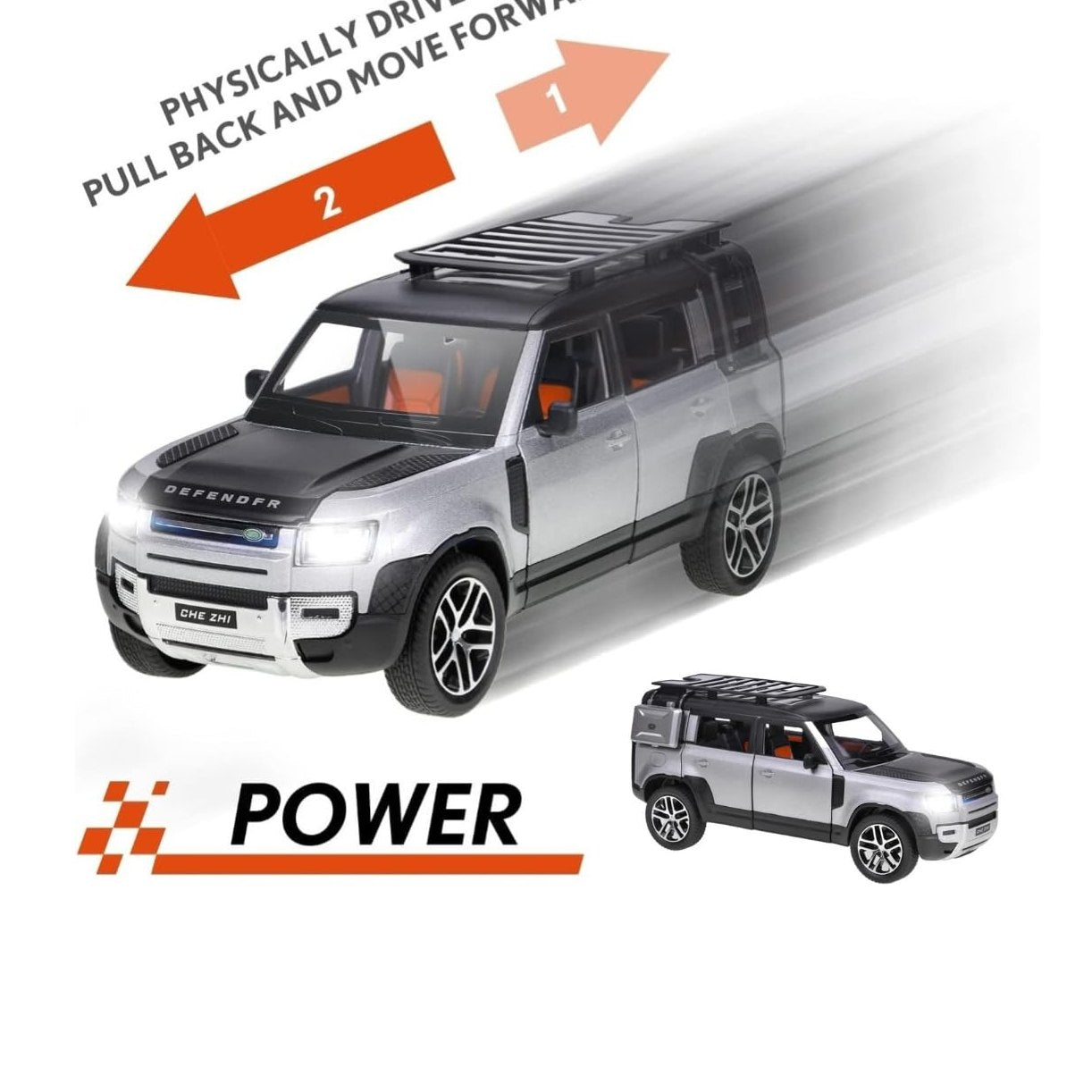 Land Rover Defender 1:24 Die-Cast Car by CHE ZHI