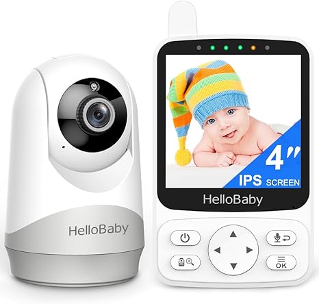 HelloBaby WiFi-Free Baby Monitor with Voice-Activated Night Vision