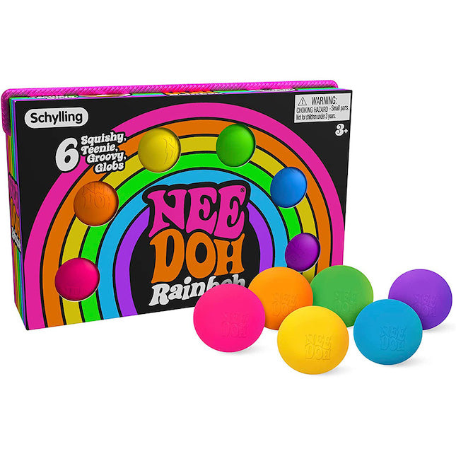 Schylling Teenie Nee Doh Rainbow Squishy Toy 18cm by Schylling