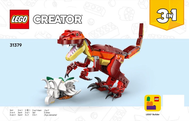 LEGO Creator 3in1 Fierce Dinosaur (31379) by LEGO
