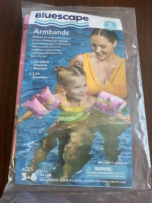 Character Pink Inflatable Armband Floaties One Size by Character