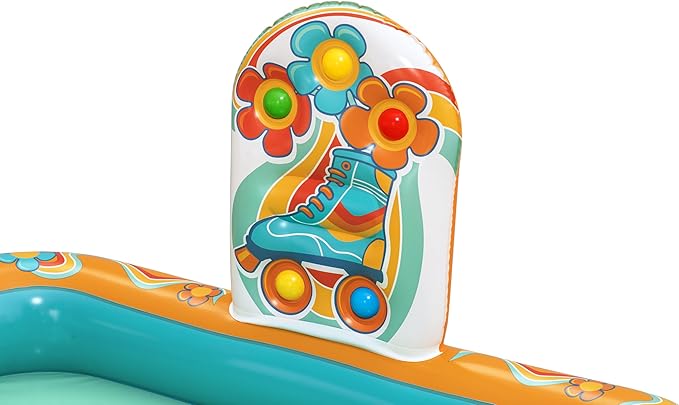 Bestway 6'4" x 60" x 29"/1.93m x 1.52m x 74cm Retro Groove Play Center