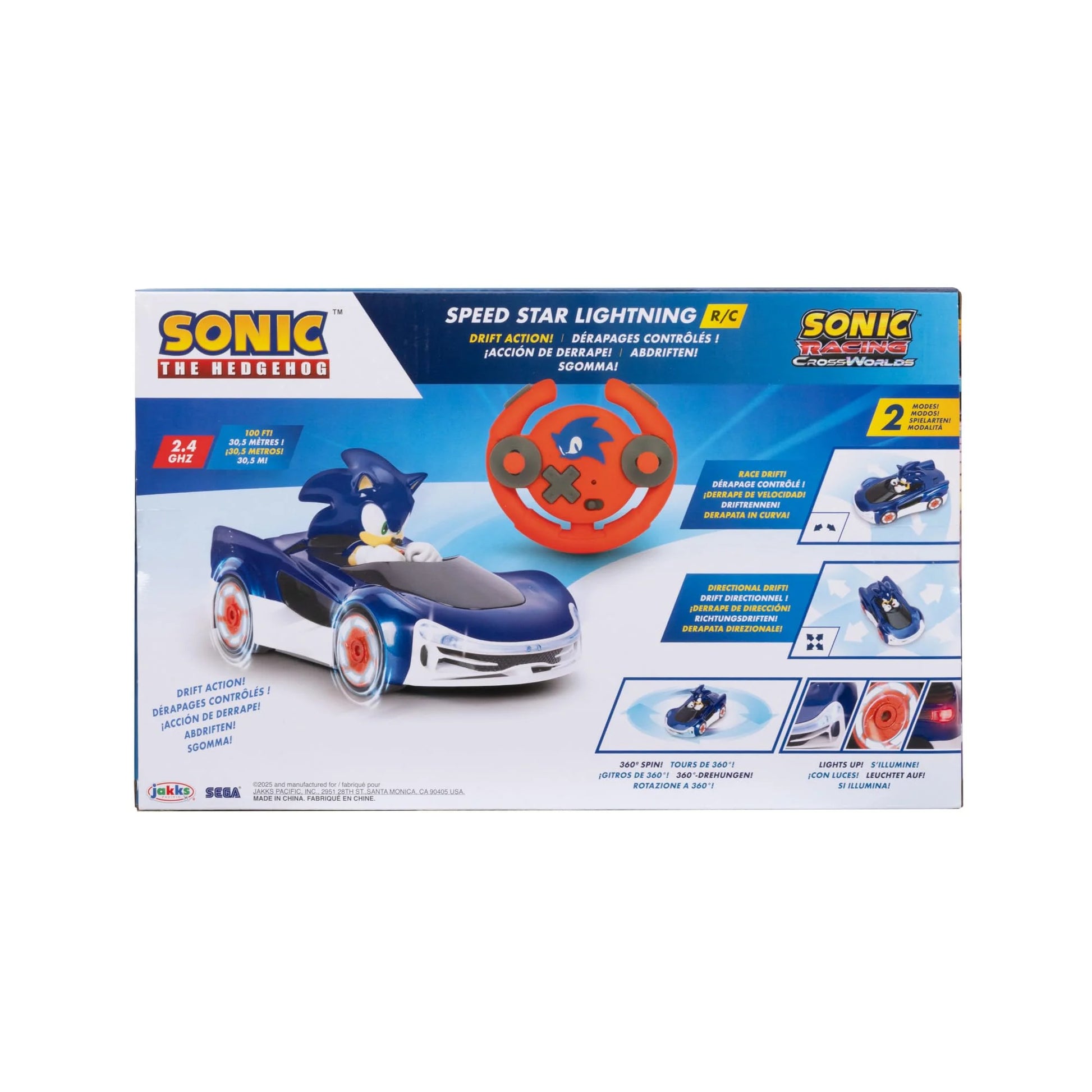 Sonic the Hedgehog Speed Star Lightning Drifting RC by JAKKS Pacific
