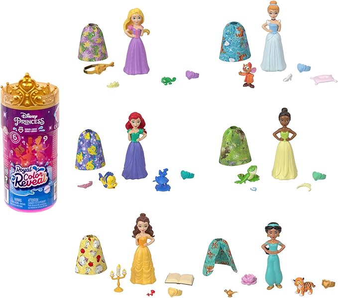 BARBIE DISNEY PRINCESS ROYAL COLOR REVEAL