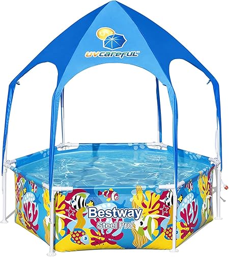 Bestway Steel Pro Above Ground Pool with Sun Shade