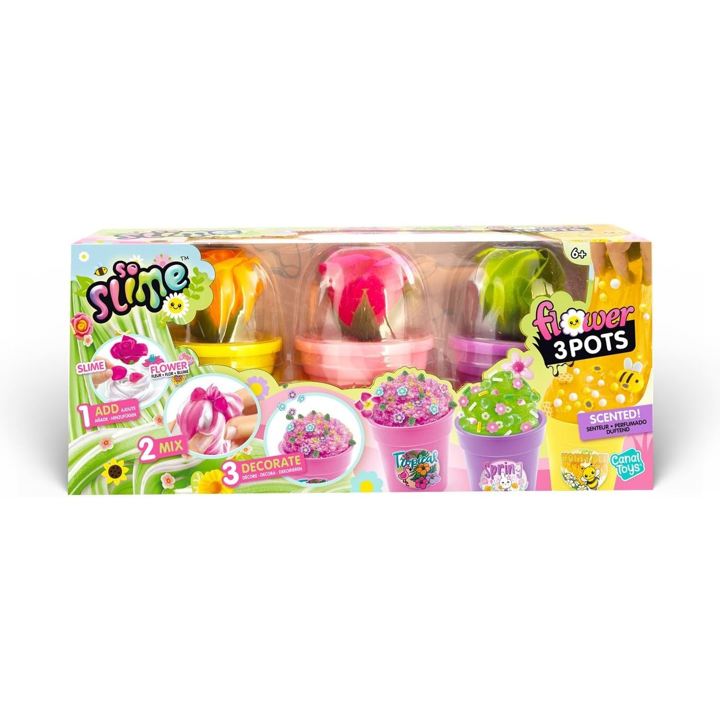 Canal Toys So Slime Flower 3 Pots by Canal Toys
