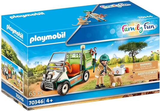 Playmobil Family Fun Zoo Vet with Medical Cart (70346) by Playmobil