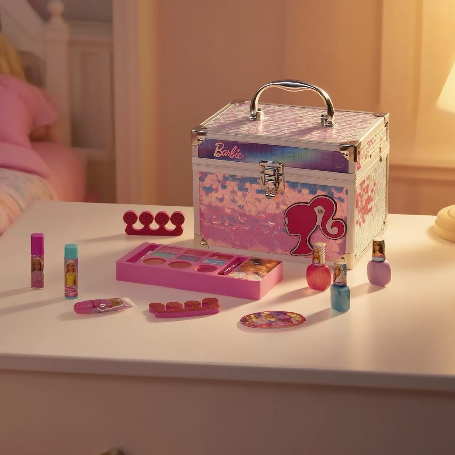 Townley Barbie Train Case Makeup Set by Townley Girl