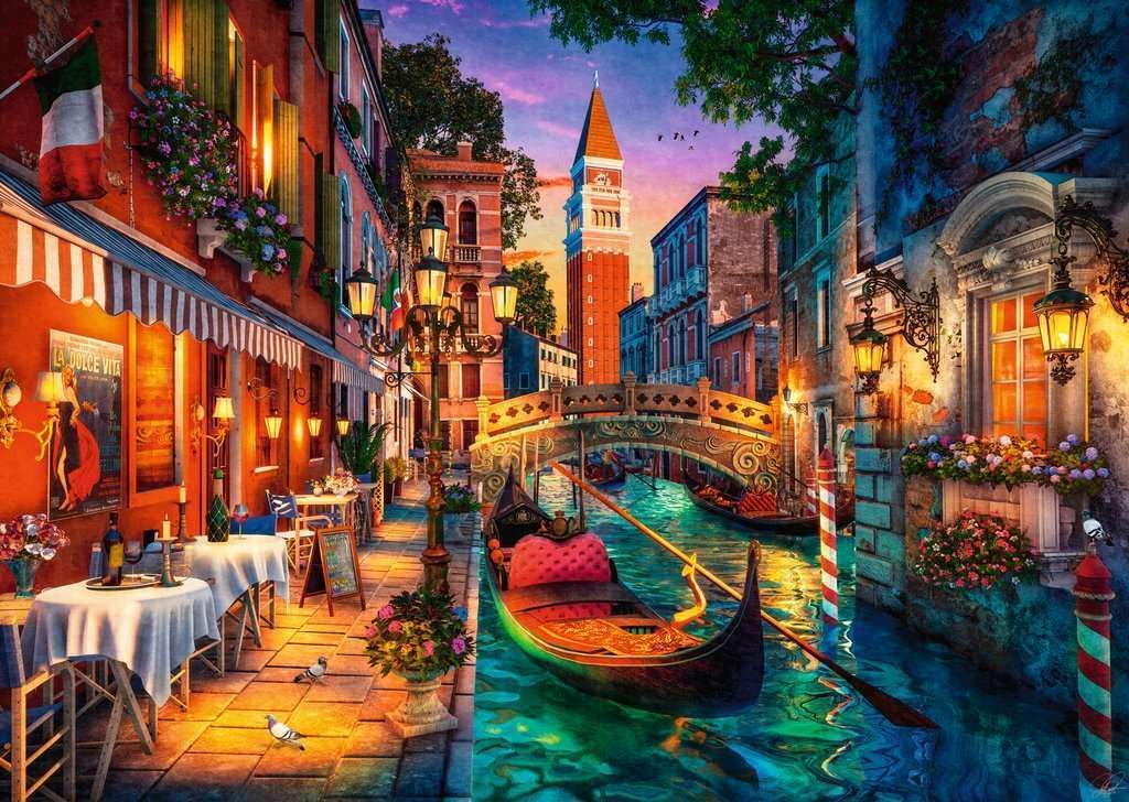 CANAL CRUISE IN VENICE 1000PCS