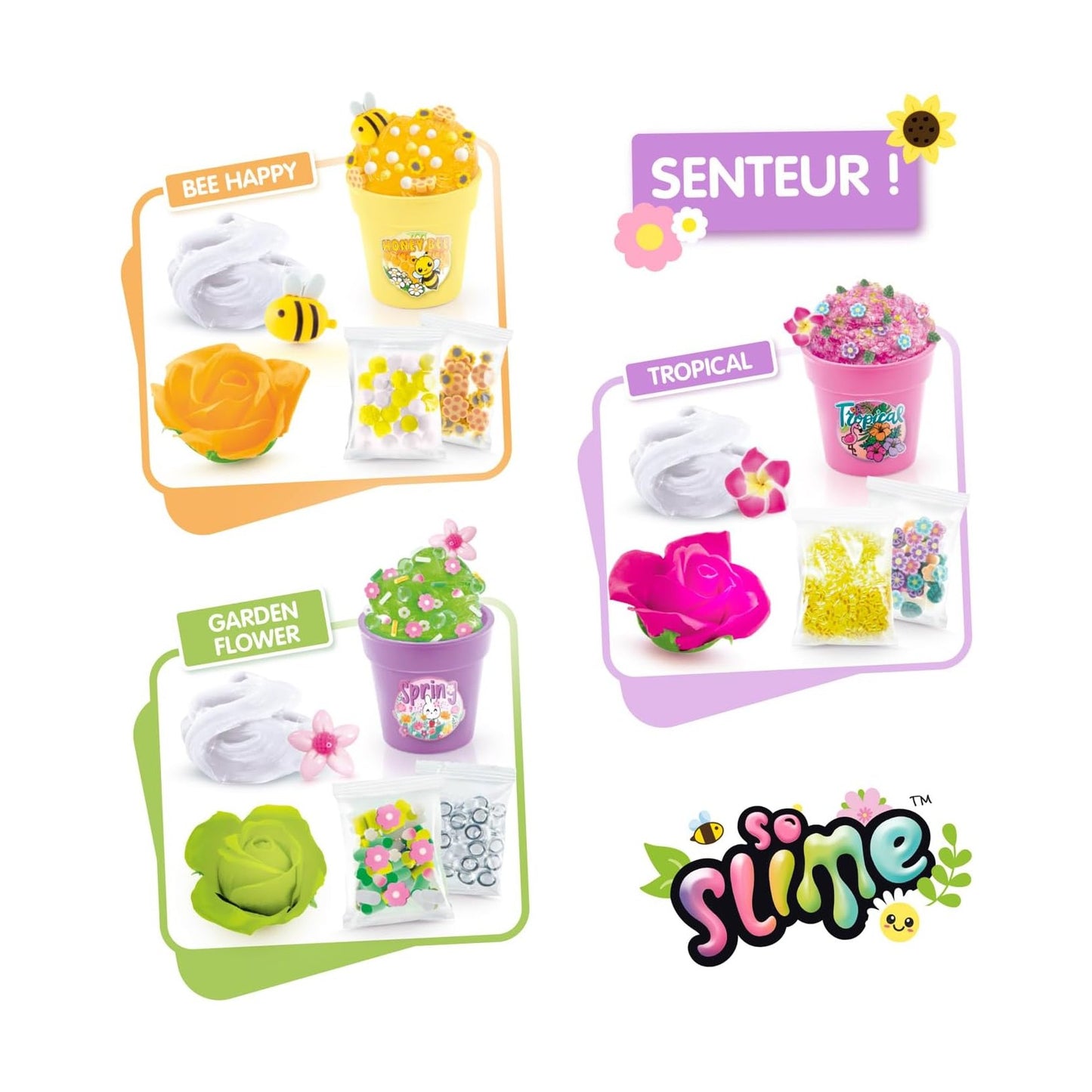 Canal Toys So Slime Flower 3 Pots by Canal Toys