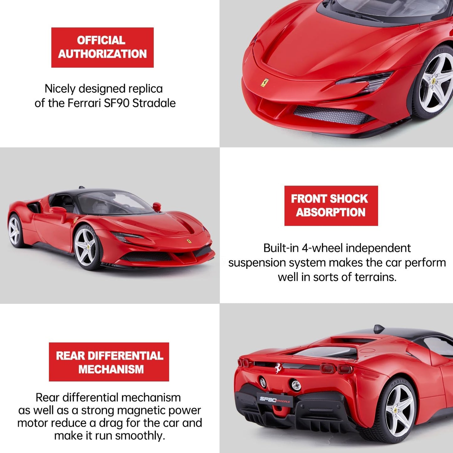 RASTAR 1:18 SF90 FERRARI R/C