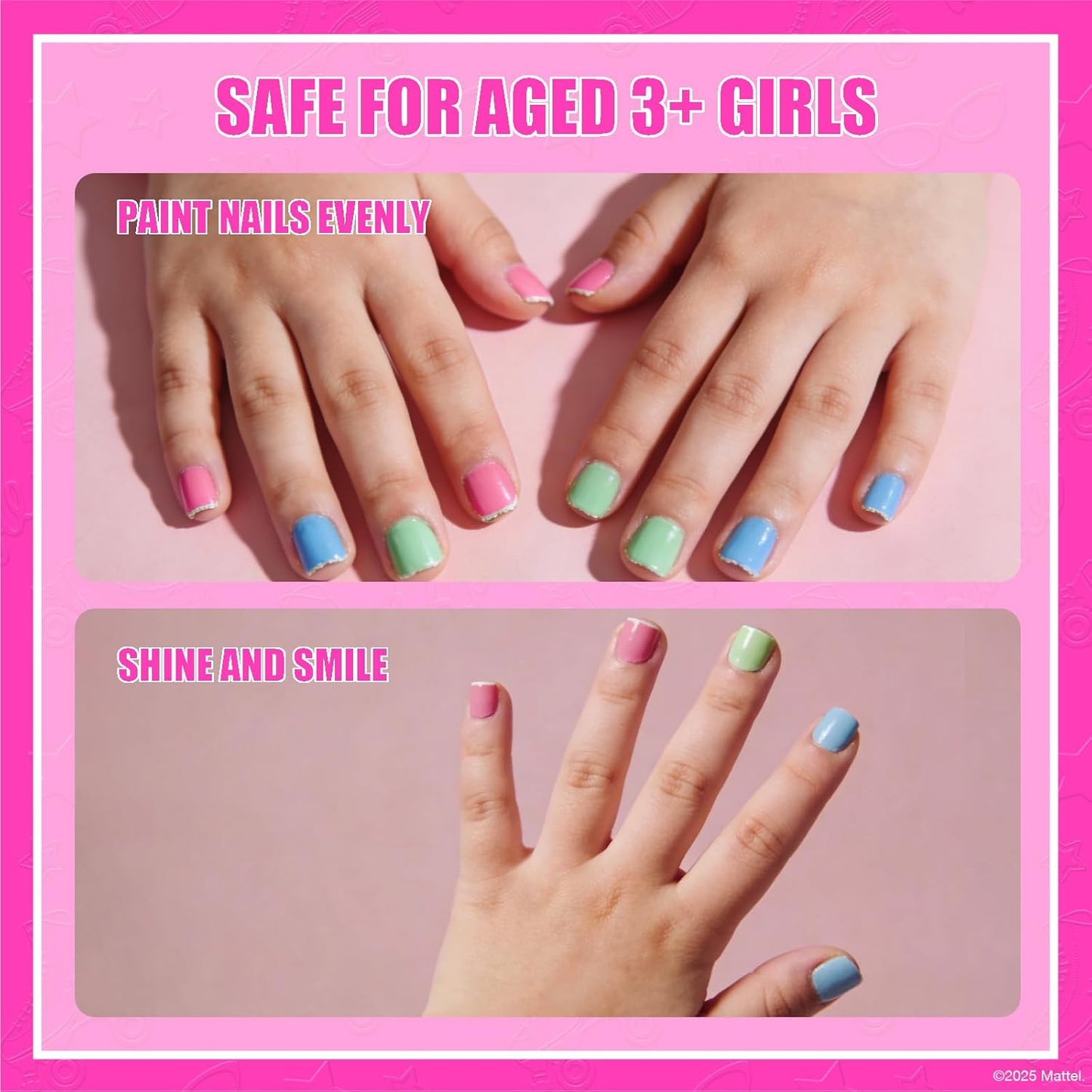 Townley Girl Barbie Peel-Off Nail Polish Set with Dryer by Townley Girl