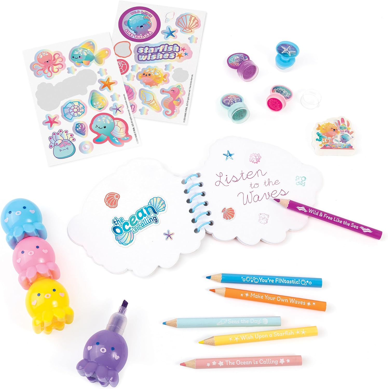 Make it Real Ocean Themed Mini Backpack Stationery Set by Make It Real !