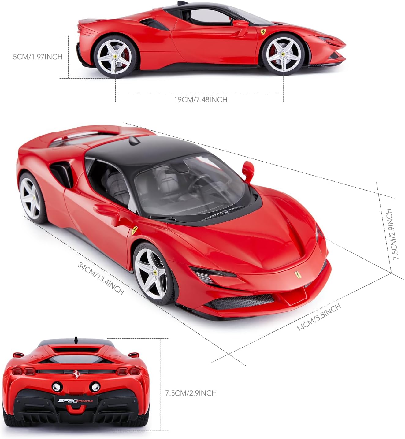RASTAR 1:18 SF90 FERRARI R/C