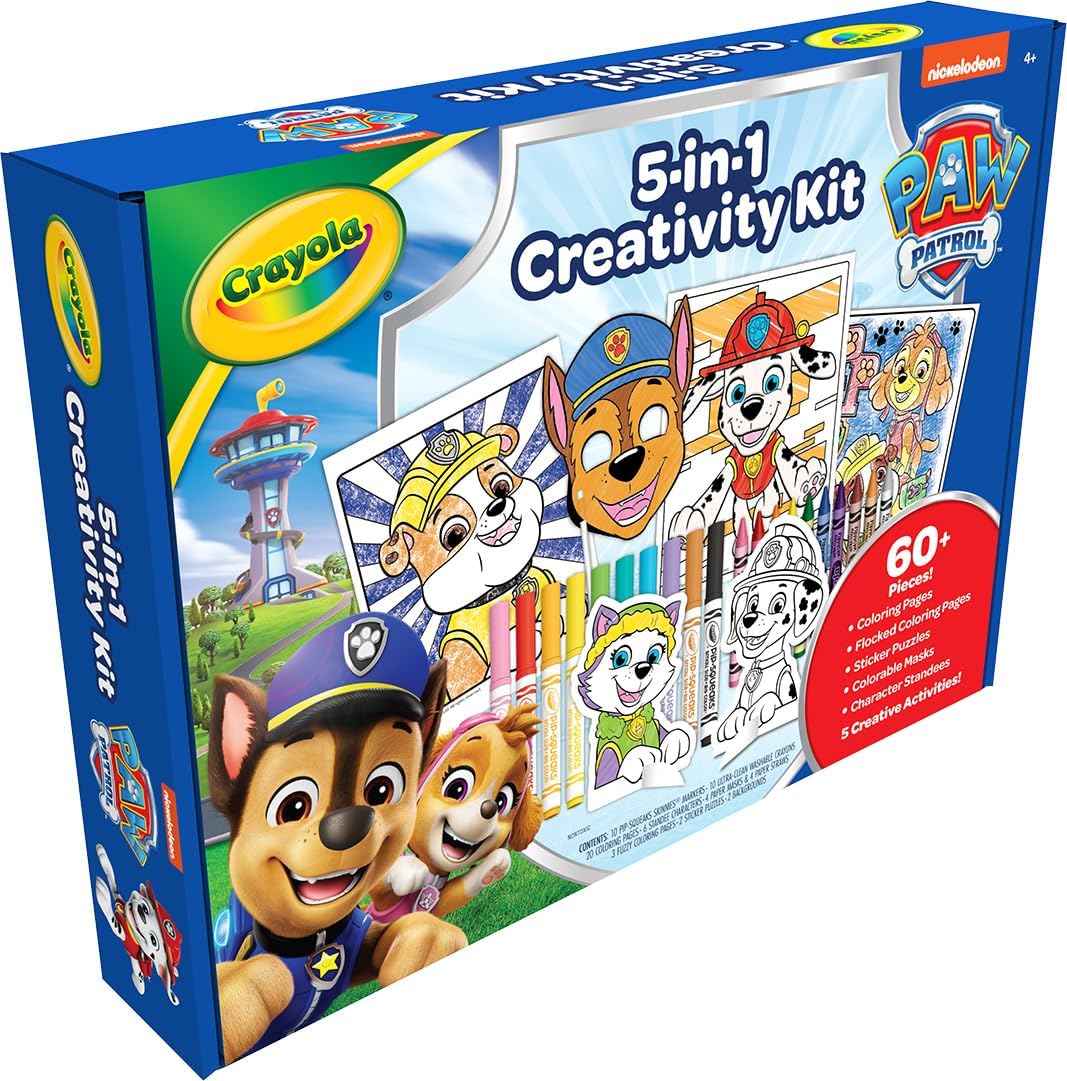 Crayola PAW Patrol Art Kit (60+Pcs)