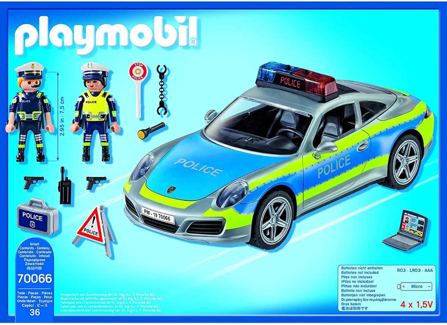 Playmobil Porsche 911 Carrera 4S Police (70066)