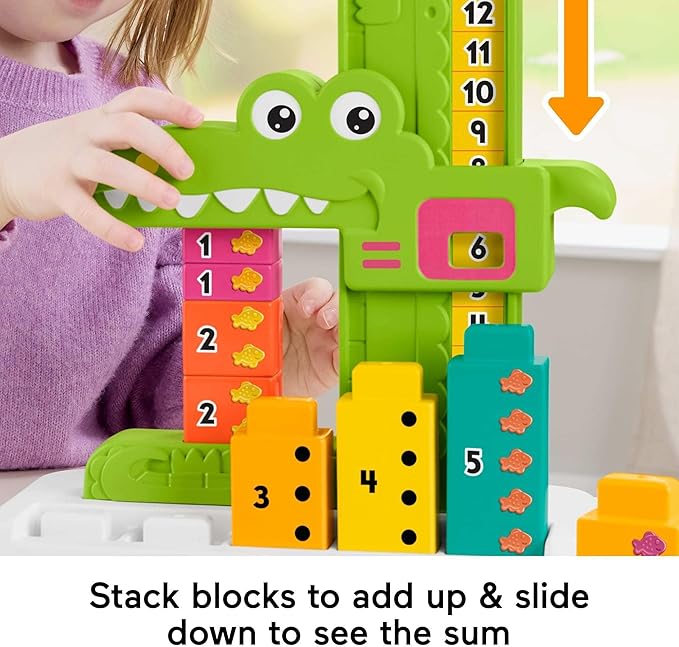 Fisher-Price Preschool Learning Toy Adding Alligator Counting Activity