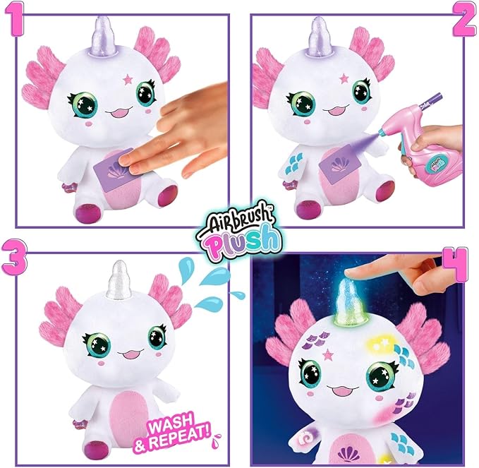 AIRBRUSH PLUSH AXOLOTL