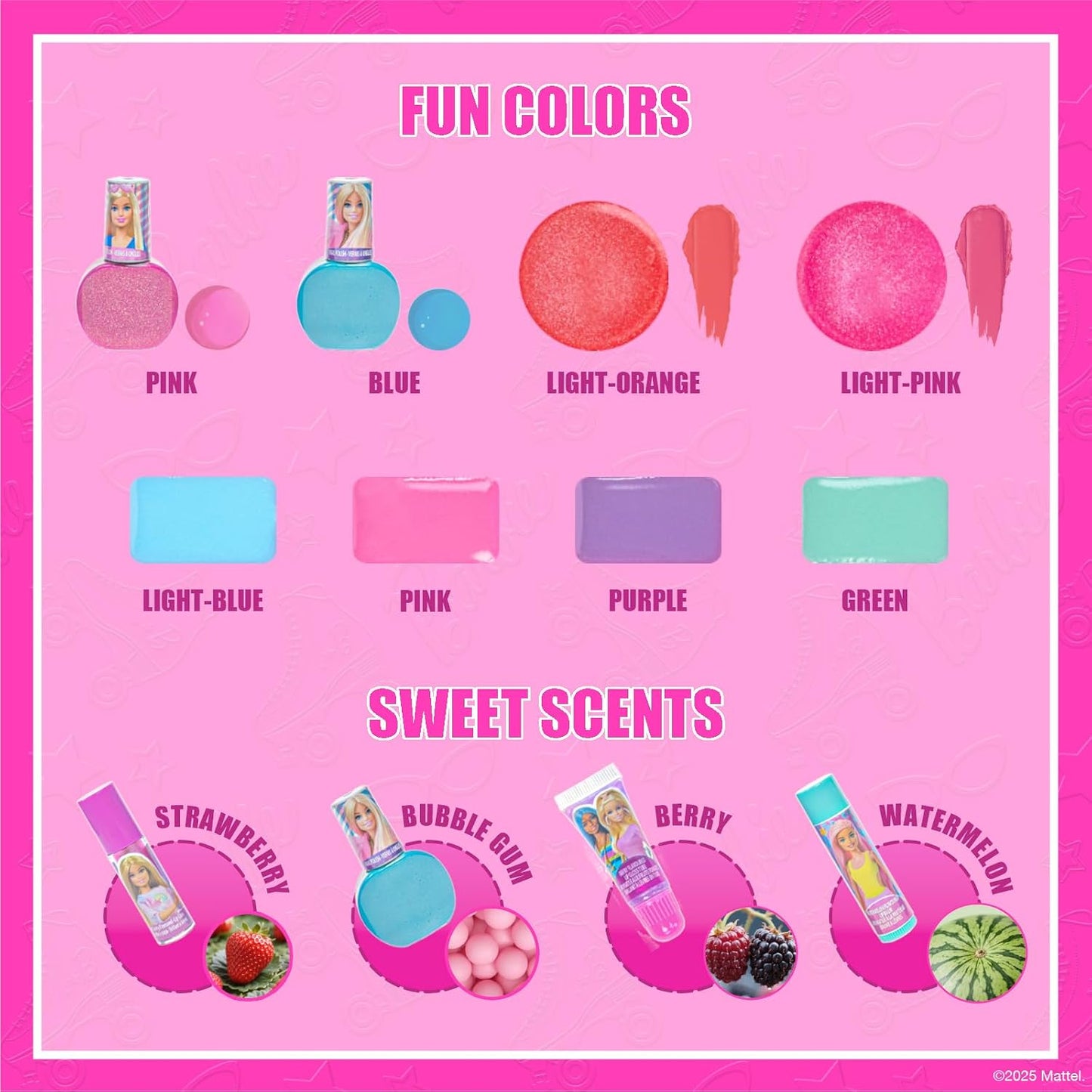 Townley Barbie Train Case Makeup Set by Townley Girl