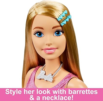 Large Barbie Doll with Blond Hair, 28 Inches Tall