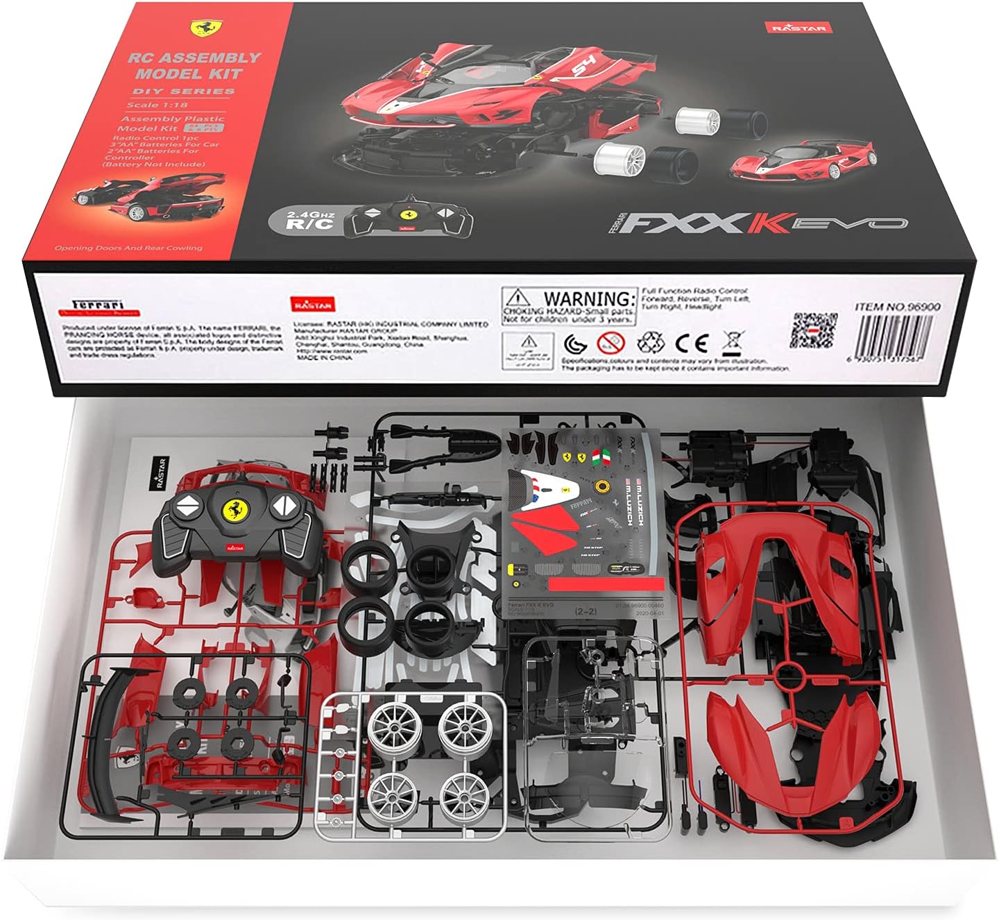 RASTAR 1:18MODEL KIT FERRARI FXXK EVO R/C