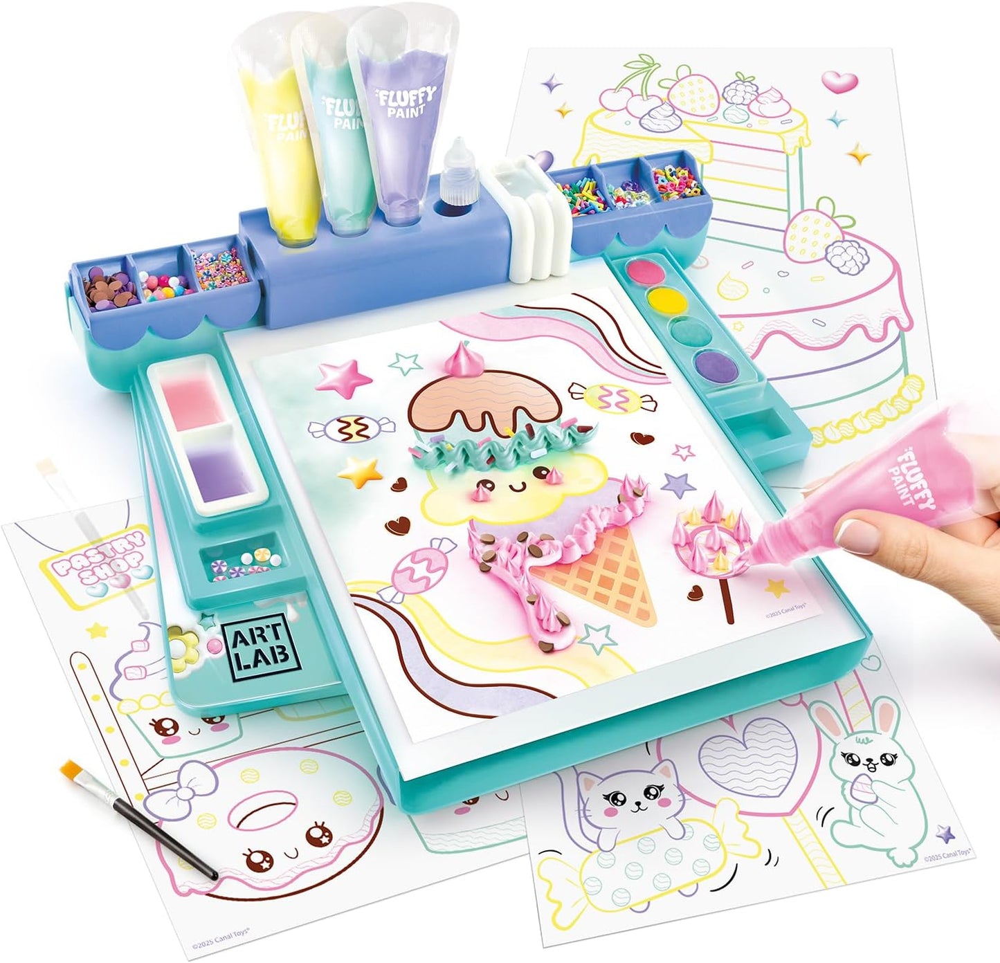 Art Lab Canal Toys Fluffy Painting Studio Set