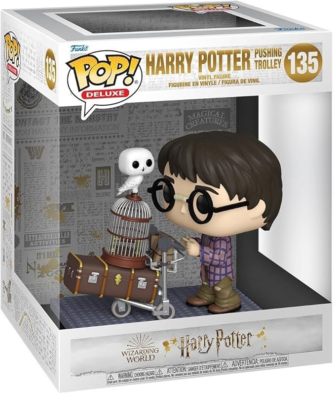 Funko Pop Deluxe: Harry Potter 20th Anniversary - Harry Pushing Trolley (135)