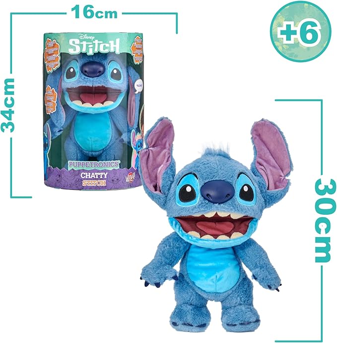 Disney Chatty Stitch/Angel - Deluxe Puppetronic