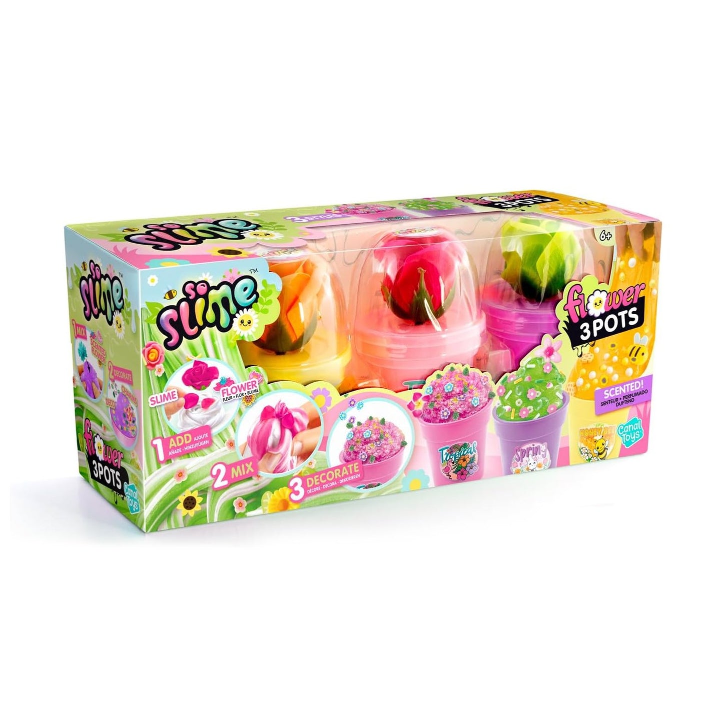 Canal Toys So Slime Flower 3 Pots by Canal Toys