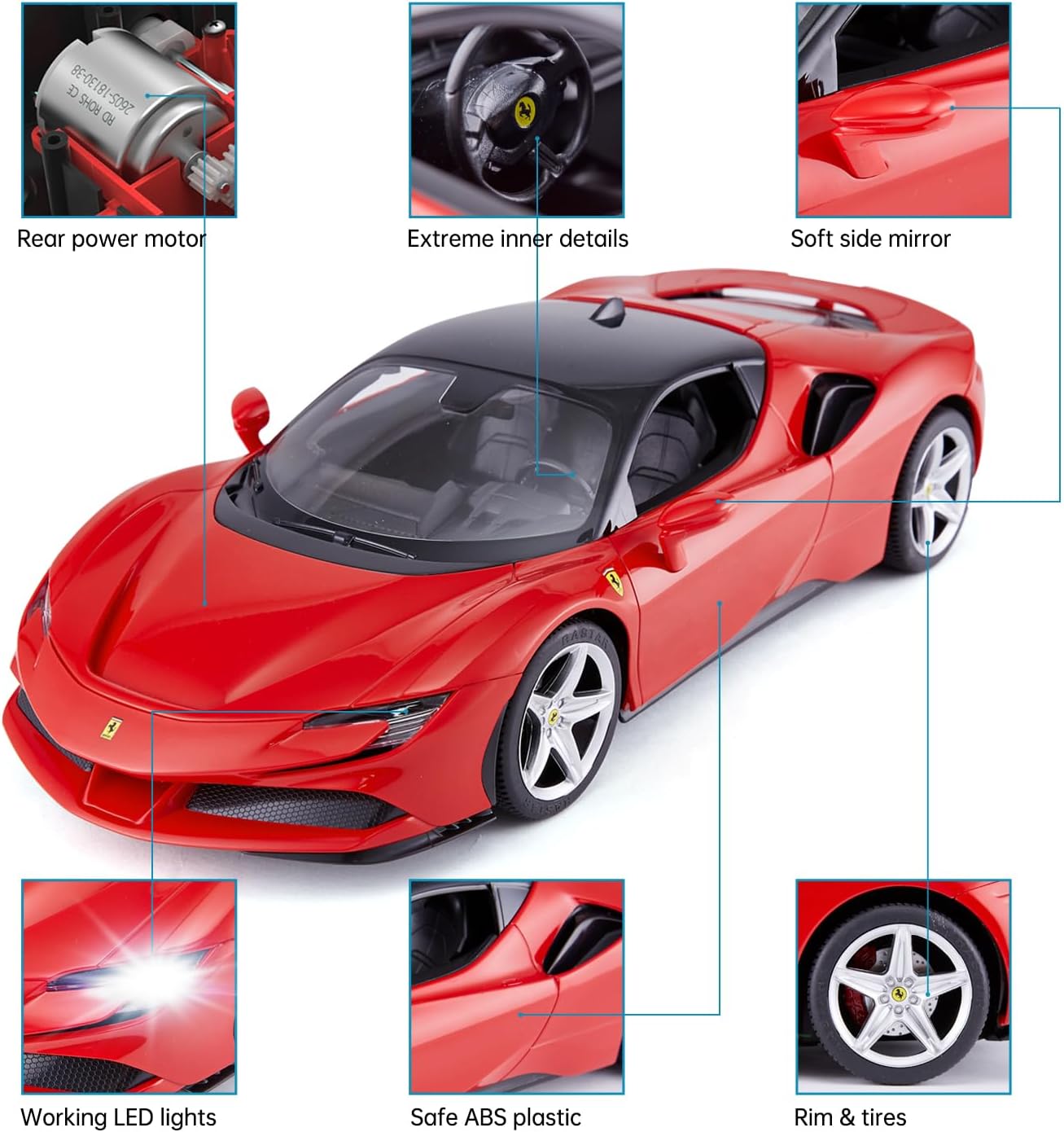 RASTAR 1:18 SF90 FERRARI R/C