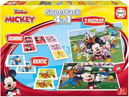 Educa Superpack Mickey and Friends 4 IN1