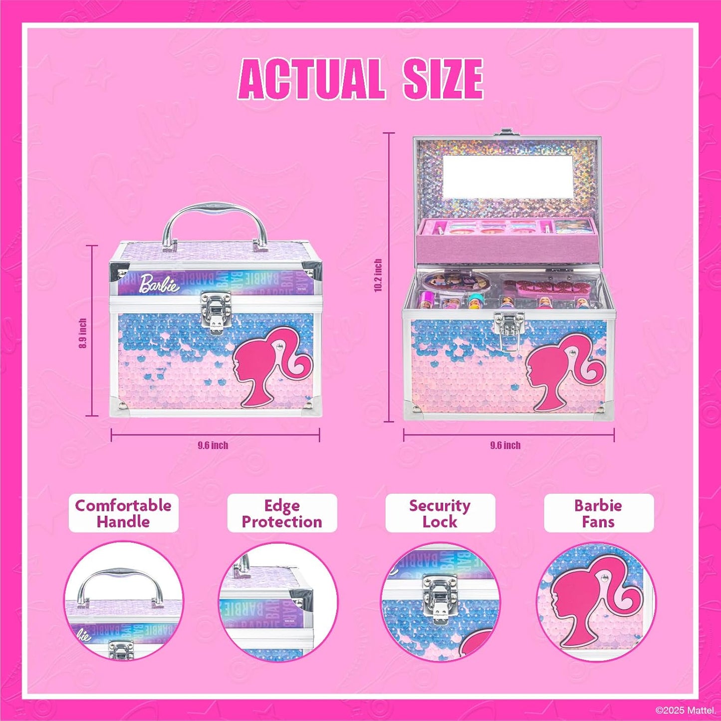 Townley Barbie Train Case Makeup Set by Townley Girl